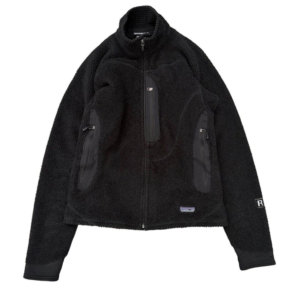 Vintage Patagonia Womens Regulator Fleece Jacket Size M Black